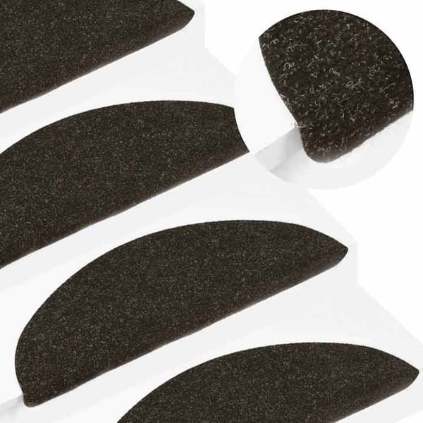 Maison Exclusive - Selvklebende trappetæpper 20 stk antracit 56x17x3 cm