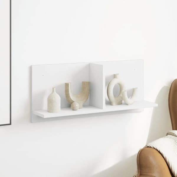 Maison Exclusive - Väggskåp 70x16,5x30 cm vit ingenjörsträ