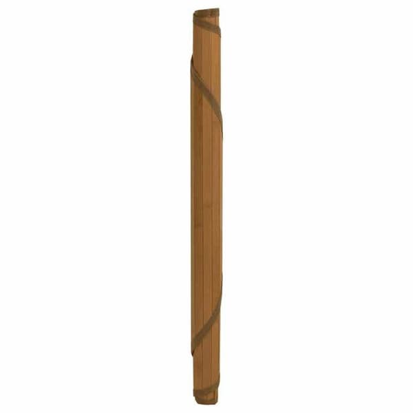 Tæppe - MAISON EXCLUSIVE - Rund 60 cm - Bambus & PP - Antiskrid - Brun brun