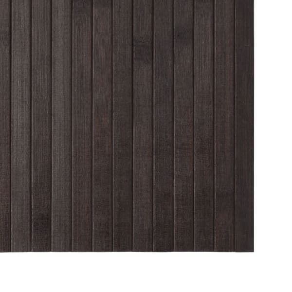 Maison Exclusive - Mörkbrun rektangulär matta 60x200 cm bambu