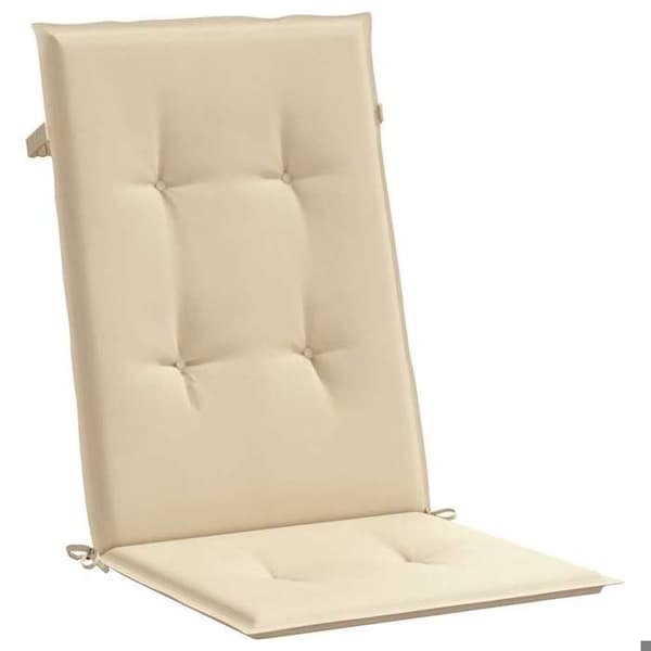 Stolepuder - EKSKLUSIV HUS - Høj ryg - Sæt af 4 - Beige - Vand/UV-resistent polyester beige