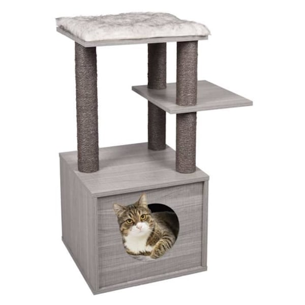 FLAMINGO Elias Cat Tree 57x40x84 cm Harmaa84 [cm]