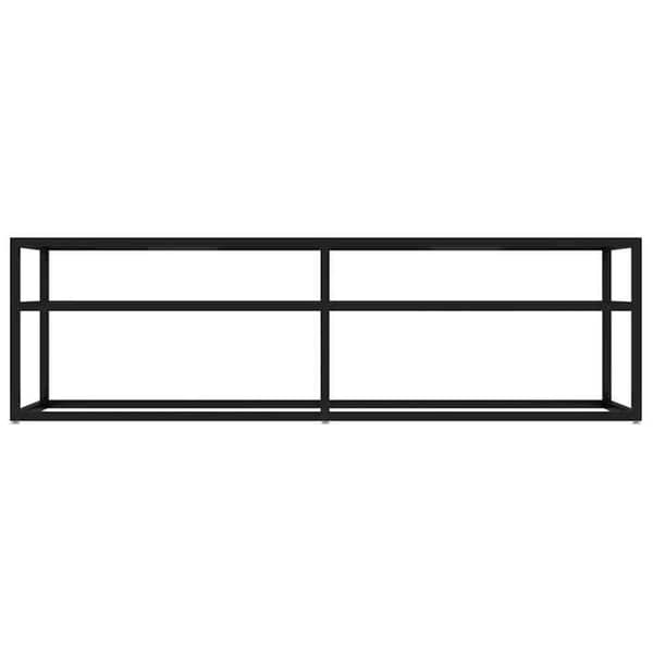 Maison Exclusive - TV-møbel Sort 140x40x40,5 cm Tempereret glas