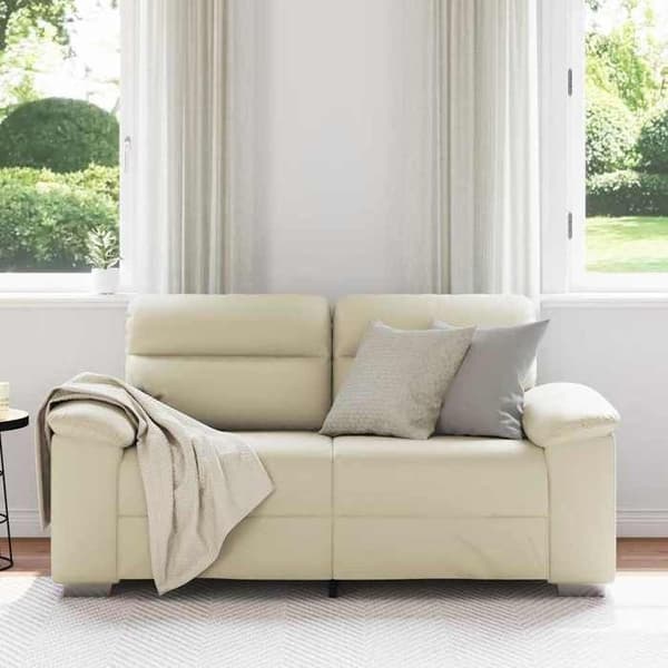 Maison Exclusive - 2-personers sofa creme 160x81x84 cm i kunstlæder