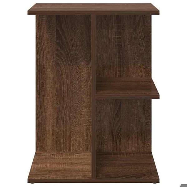 Maison Exclusive - Natbord i brunt egetræ 46,5x29x61 cm ingeniørtræ