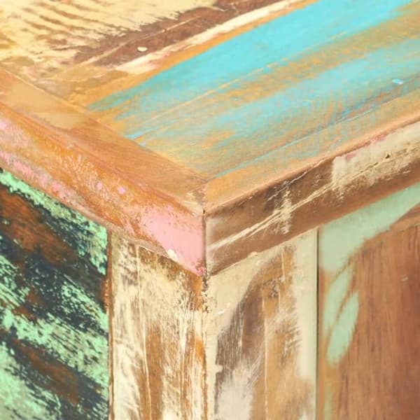 Konsolbord - Maison Exclusive - Solid genbrugstræ - 120x40x75 cm - 2 skuffer