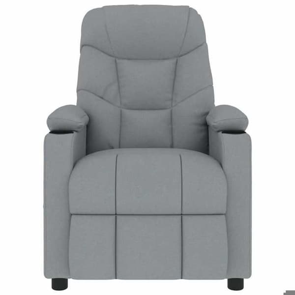 Maison Exclusive - Ljusgrå massagefåtölj i tyg