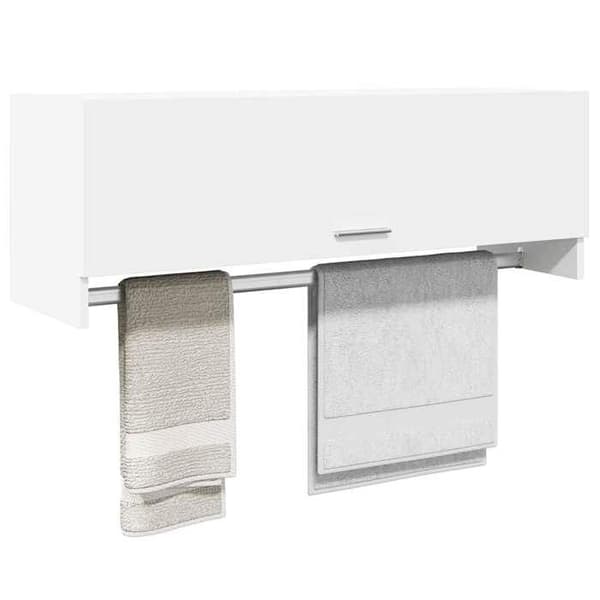 Maison Exclusive - Hvid garderobe 100x32,5x35 cm ingeniørtræ Vit