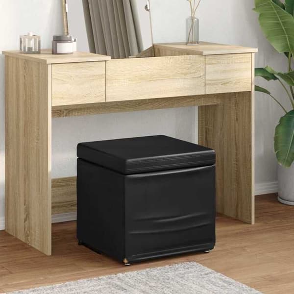 Maison Exclusive - Sort Taburet 41 x 41 x 40 cm