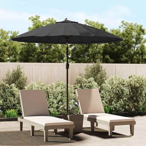 Maison Exclusive - Udendørs parasol med aluminiumsstang 250 cm sort
