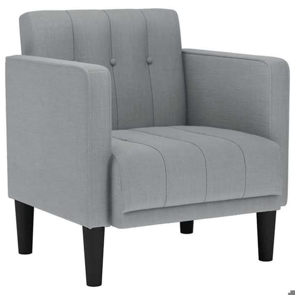 Maison Exclusive - Käsinojallinen sohva, vaaleanharmaa kangas, 53 cm