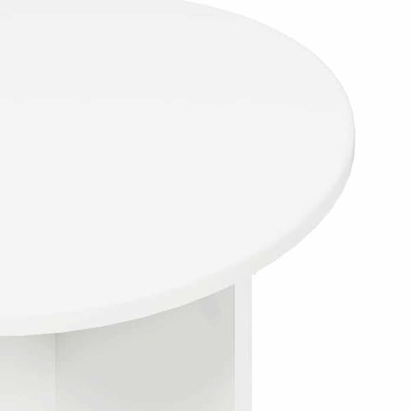 Maison Exclusive - Sæt af 2 sideborde Hvid Ø 45 x 35 cm Vit