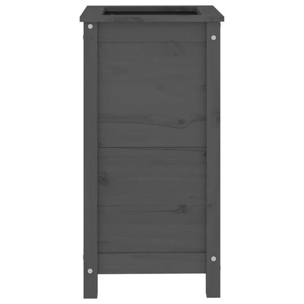 Maison Exclusive - Grå kruka 40x40x78 cm av massivt furu