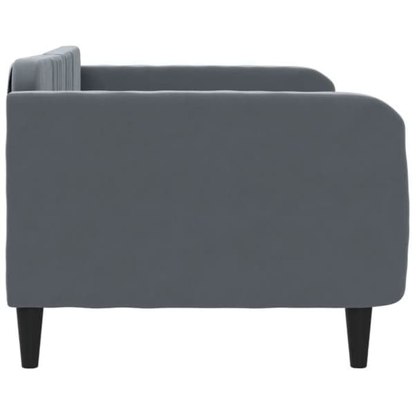 Maison Exclusive - Sängsoffa utan madrass mörkgrå 100x200 cm sammet Mörkgrå