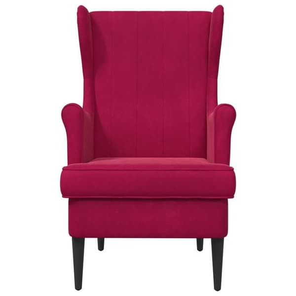 Maison Exclusive - Fåtölj Bordeaux Sammet