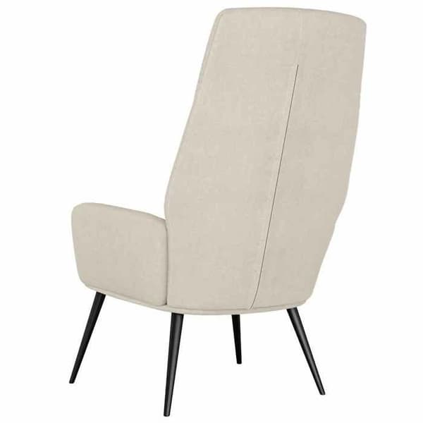 Maison Exclusive - Avkopplingsstol Creme Syntetmocka Grädde