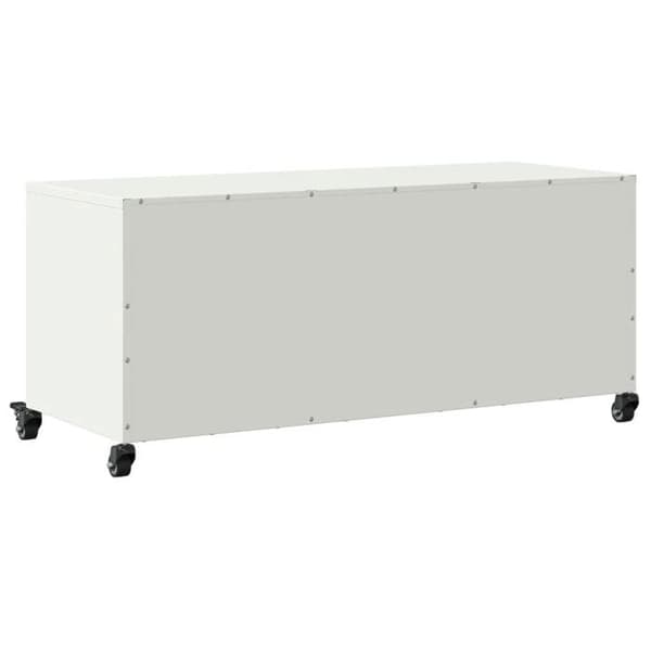 Maison Exclusive - TV-möbel vit 100,5x39x43,5 cm stål Vit