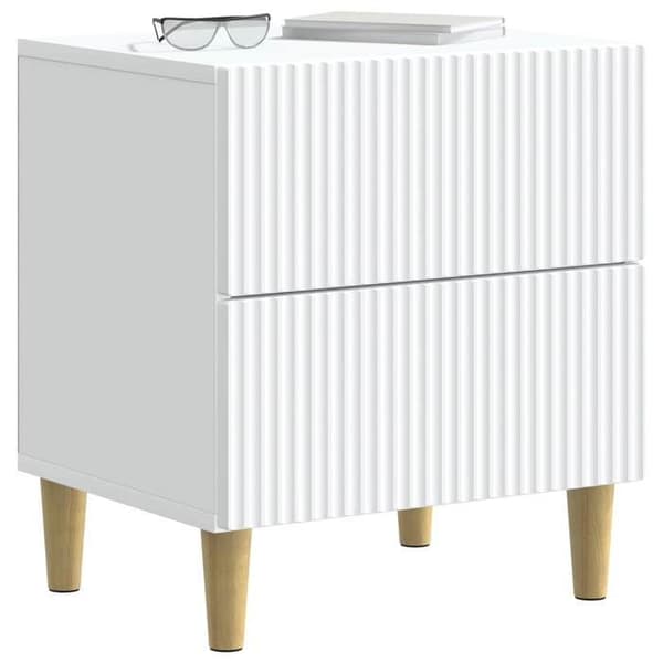 Maison Exclusive - Sängbord 2 delar Vit 43 x 34,5 x 48 cm