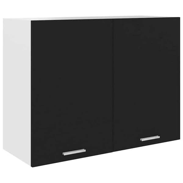 Maison Exclusive - Hængeskab "Lyon" Sort 80 x 31 x 60 cm Ingeniørtræ Svart