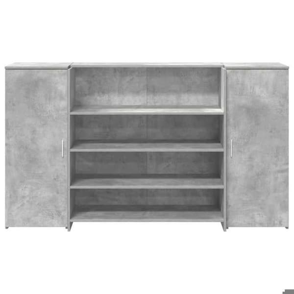 Maison Exclusive - Grå betong receptionsdisk 180x50x103,5cm ingenjörsträ