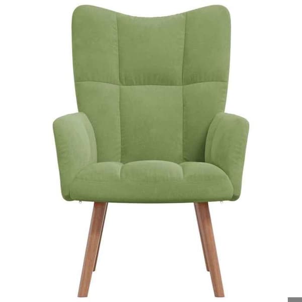 Maison Exclusive - Ljusgrön Velour Relaxstol