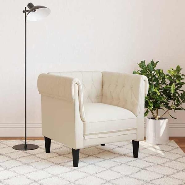 Maison Exclusive - Chesterfield lin lænestol