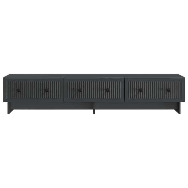 Maison Exclusive - TV-møbel 147 x 34,5 x 30 cm Sort Ingeniørtræ