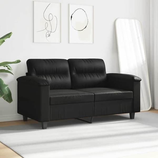 Maison Exclusive - 2-personers sofa Sort 120 cm Mikrofiber stof