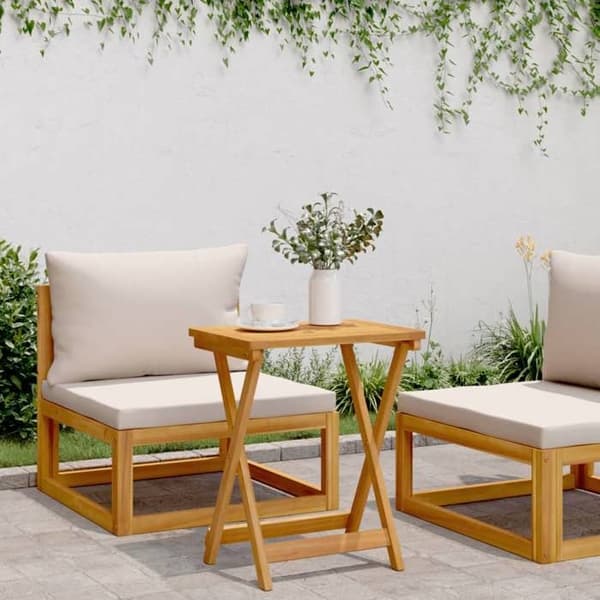Maison Exclusive - Fällbord för trädgård 50x36x60 cm i solid akaciaträ