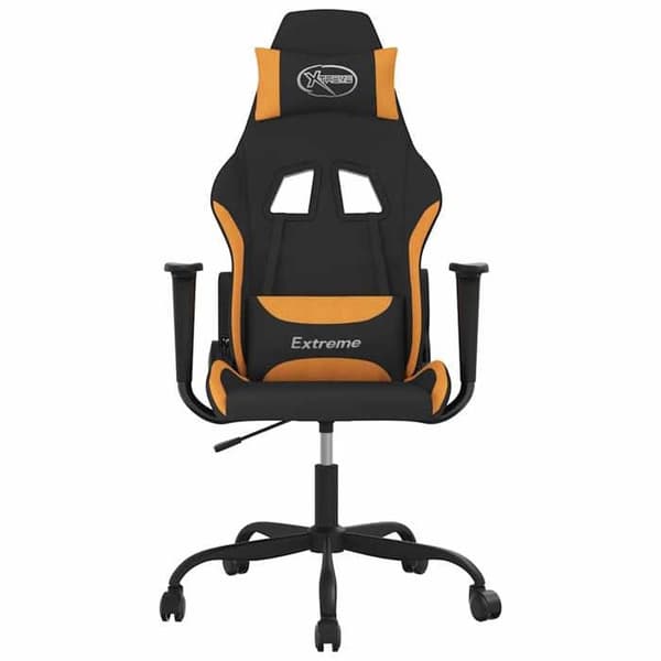 Maison Exclusive - Spilmassage stol i sort og orange stof