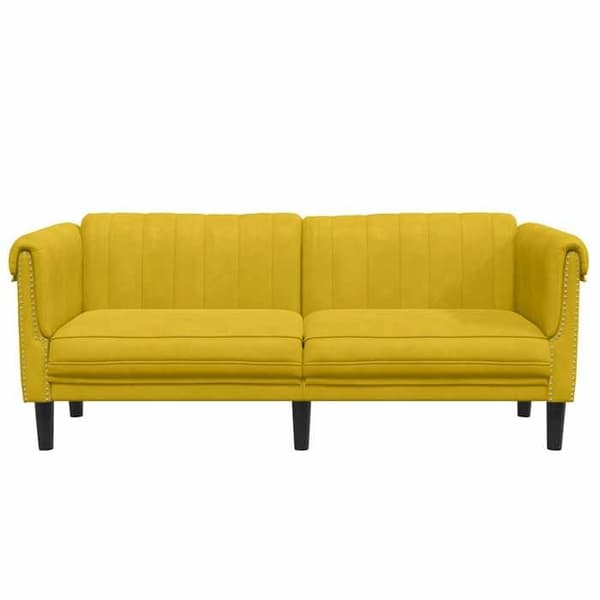 Maison Exclusive - Soffa för 2 personer i gul sammet