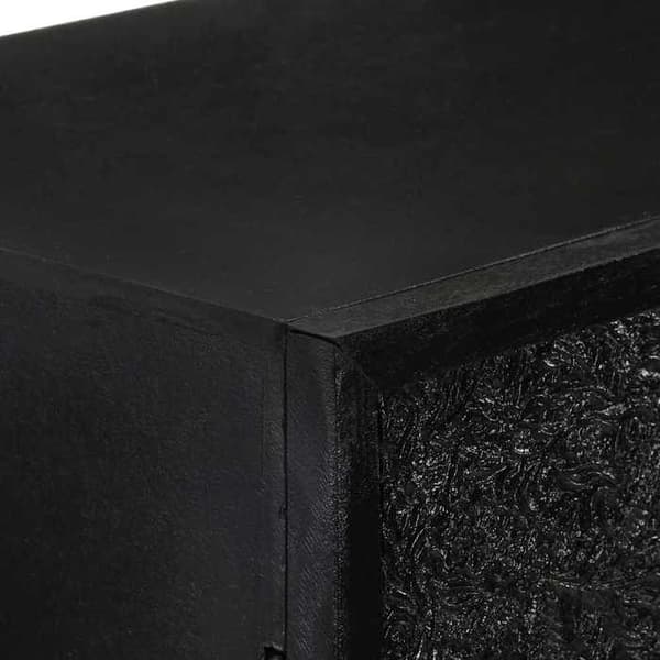 Maison Exclusive - Buffet Sort 60x30x120 cm Massivt akacietræ og mangotræ