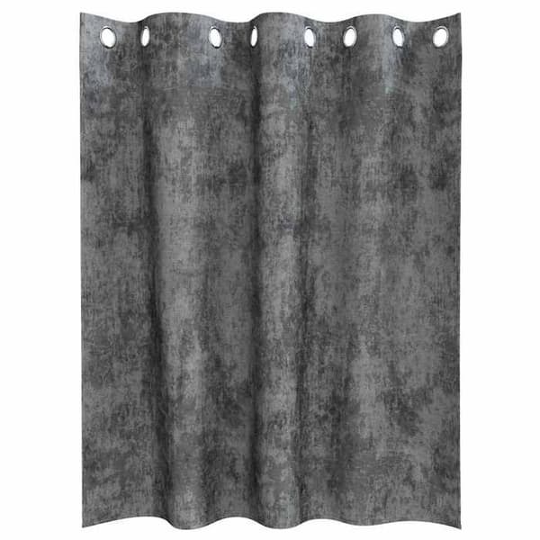 Maison Exclusive - Gardiner i sammet 2 st Grå 140 x 140 cm Sammet Grå