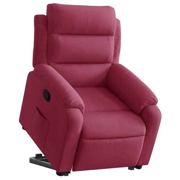 Maison Exclusive - Rød bordeaux Velour lænestol
