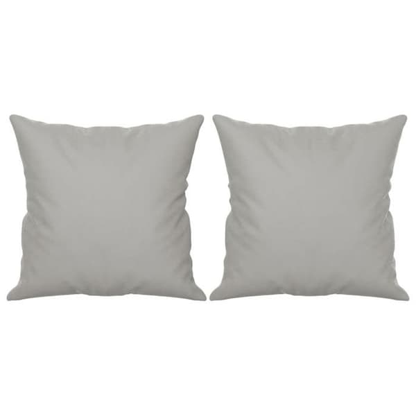 Maison Exclusive - Soffa 2 platser med ljusgrå kuddar 140 cm