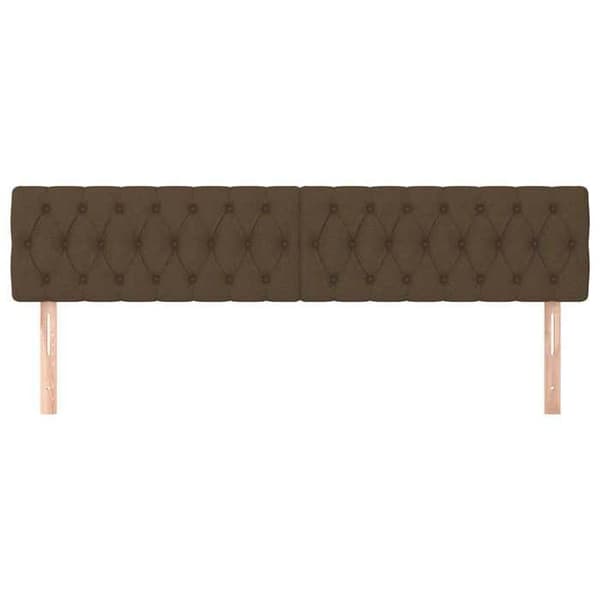 Maison Exclusive - Mörkbruna sänggavlar 200x7x78/88 cm Tyg