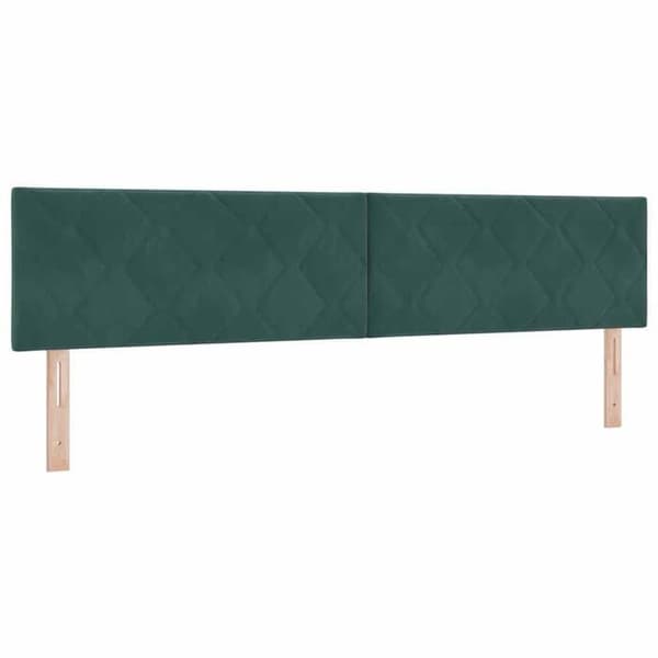 Maison Exclusive - Hovedgærde Mørkegrøn 200 cm Velour