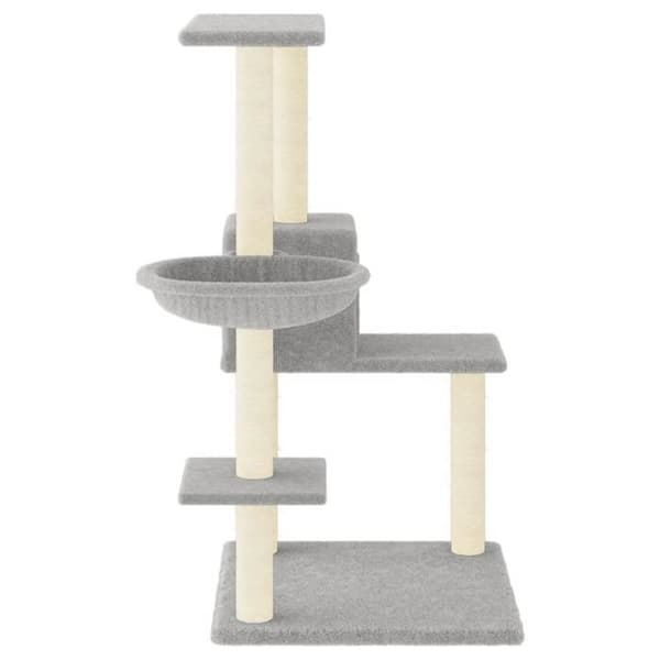 Maison Exclusive - Katte træ med sisal kløer Lys grå 95 cm ljusgrått