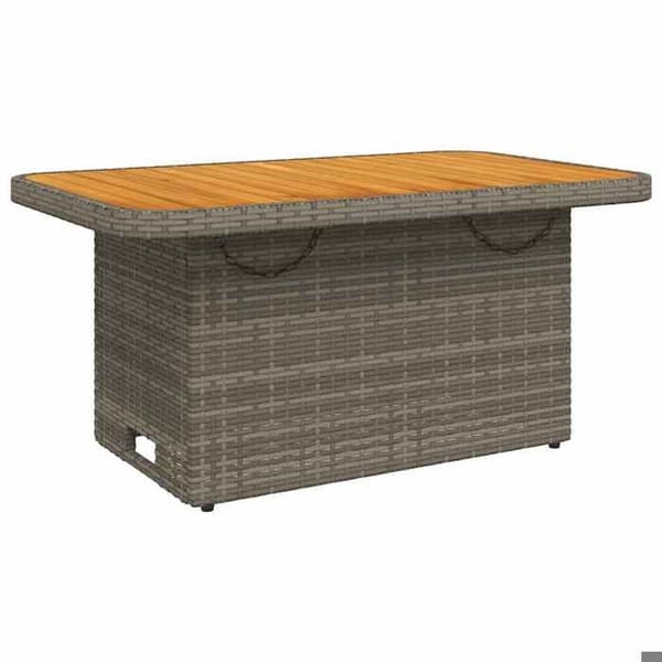 Maison Exclusive - Trädgårdsmöbler 3 delar med kuddar Grå Flätad resin