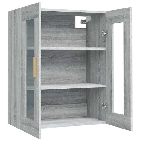 Maison Exclusive - Väggmonterad garderob Sonoma grå 69,5x34x90 cm
