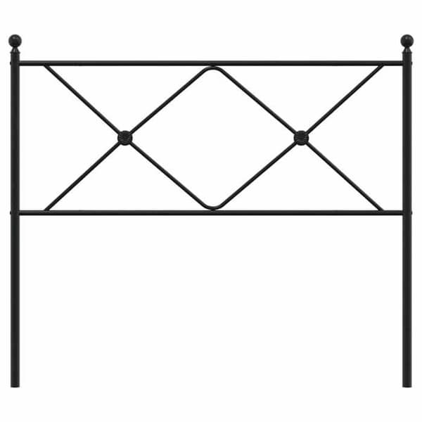 Maison Exclusive - Erstatnings hovedgærde metal sort 100 cm