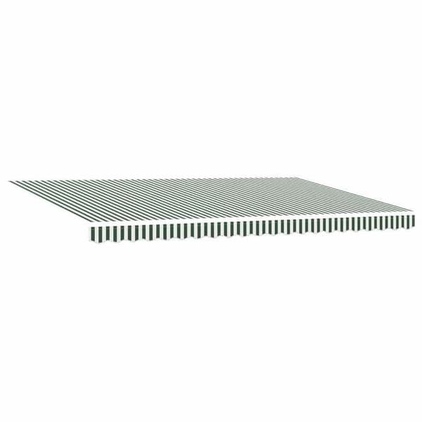 Maison Exclusive - Fällbart tak i grön och vit 500 × 300 cm