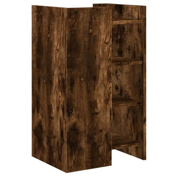 Maison Exclusive - Buffet i røgfyldt eg 45x35x75 cm ingeniørtræ