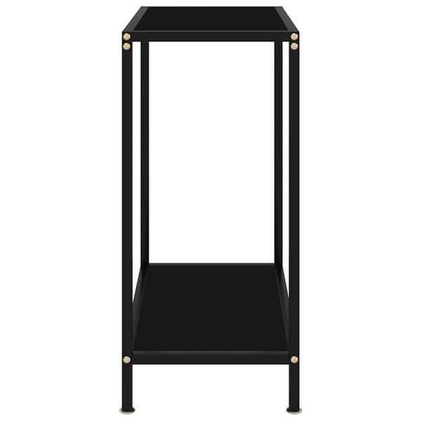 Maison Exclusive - Konsolbord Sort 60x35x75 cm Tempereret glas