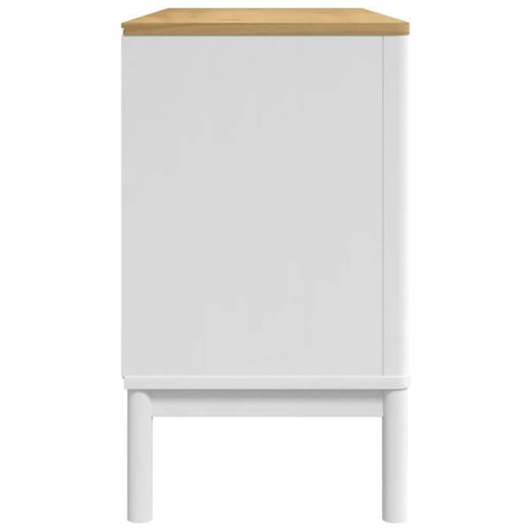 Maison Exclusive - Buffé FLORO vit 114x43x74 cm massiv furu Vit