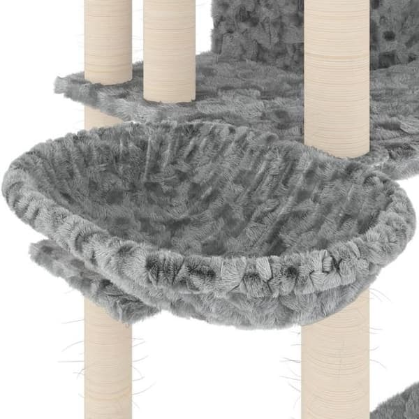 Maison Exclusive - Kattekradse med sisal i lys grå 191 cm Ljusgrått