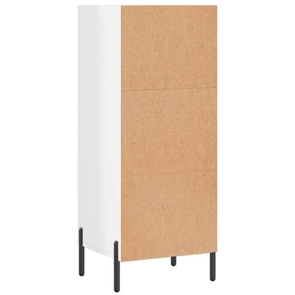 Maison Exclusive - Buffé vit glänsande 34,5x32,5x90 cm ingenjörsträ