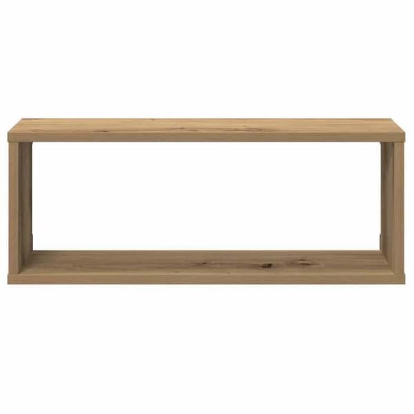Maison Exclusive - Vægmonterede kubereoler 2 stk. håndlavet eg 60x15x23 cm