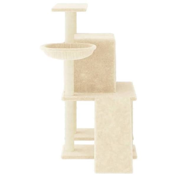 Maison Exclusive - Kattekradse med sisal i creme 96,5 cm Grädde