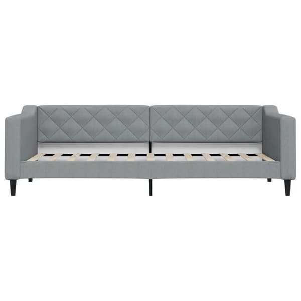 Maison Exclusive - Dagbädd med ljusgrå madrass 80x200 cm tyg